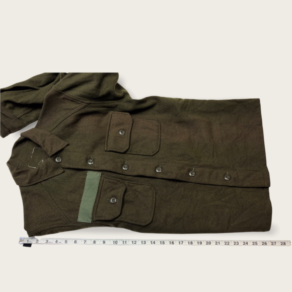 Olive Green Button Down Double Breasted “Shacket” Shirt/Jacket Largr - Picture 2 of 4